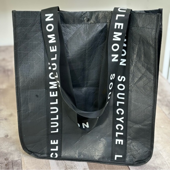 Lululemon Black Reusable Shopping bag. - Picture 3 of 4